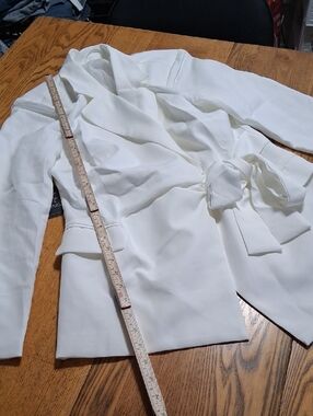 Area Stars Womens Blazer LARGE White NEW Casual Work Jacket Coat NEW